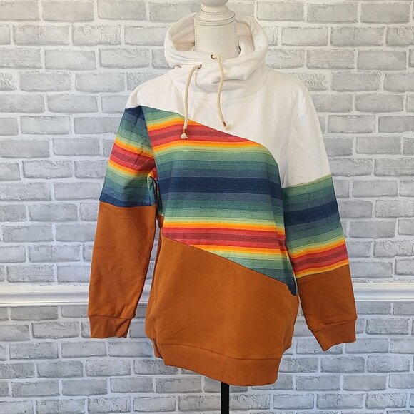 Ampersand Ave Single Hood Sweatshirt All Eyes On Hue Southwest NEW 3XL runs smal - Picture 2 of 8